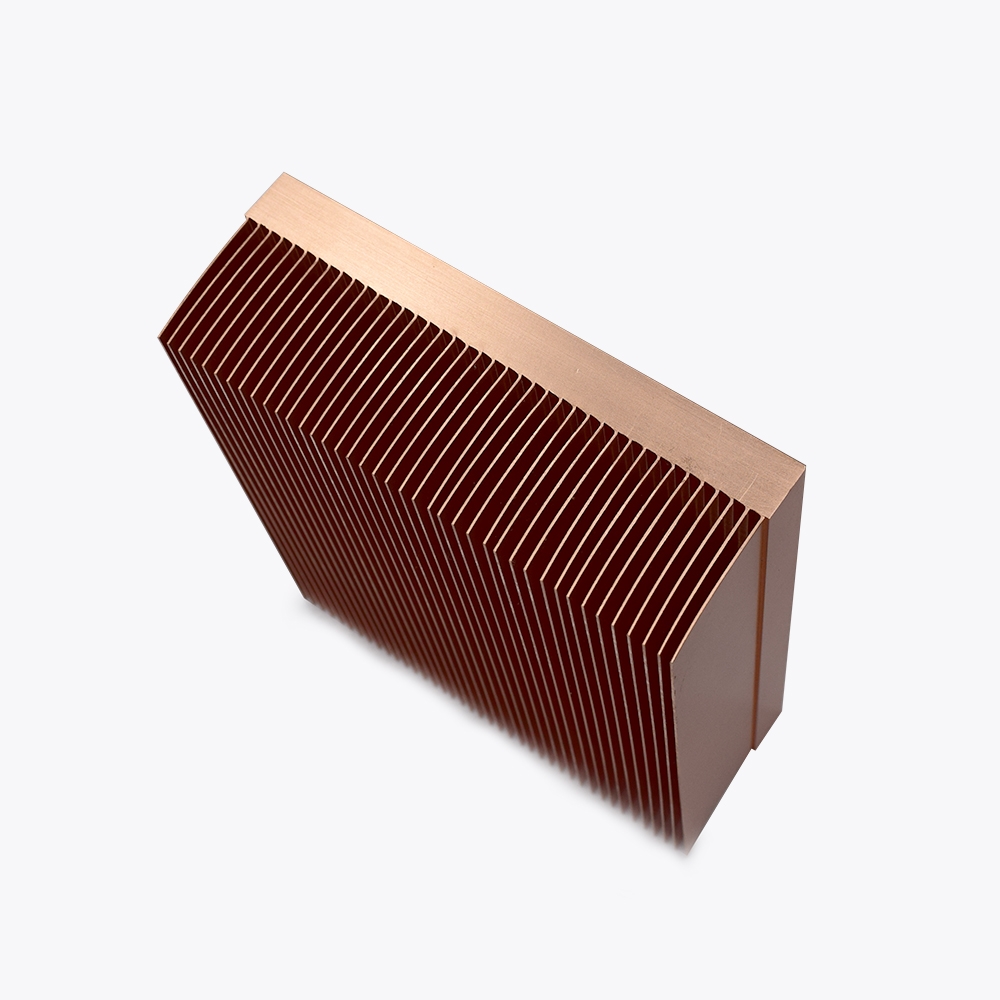 high-precision-skived-fin-copper-heat-sink