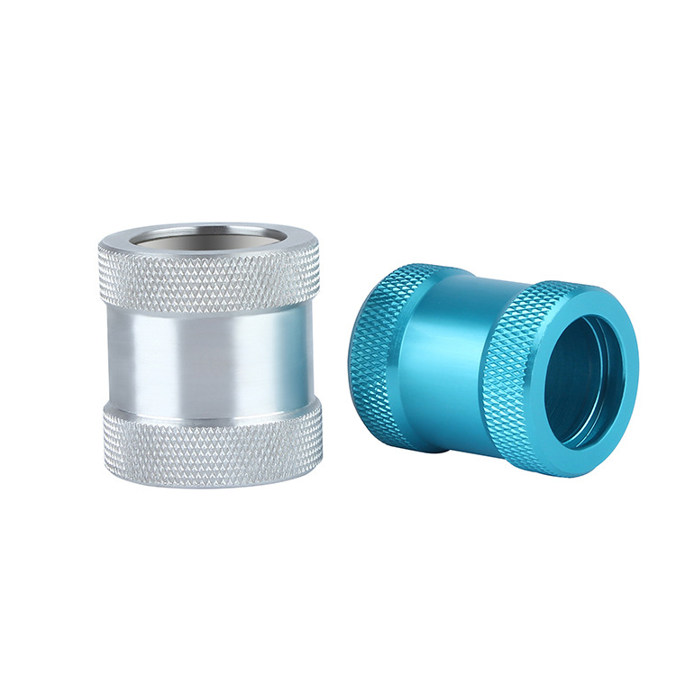 Silver anodized and light blue anodzied, CNC machining parts