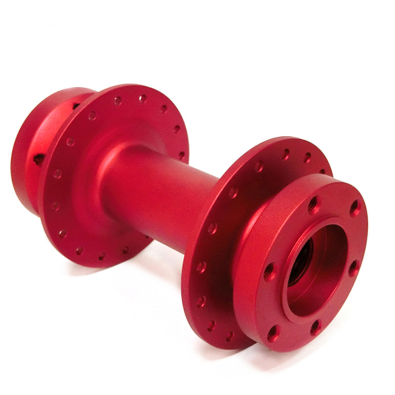 Red anodized, aluminum material, CNC machining parts
