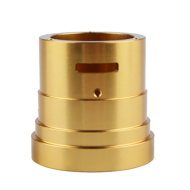 Shiny golden anodized, CNC machining parts
