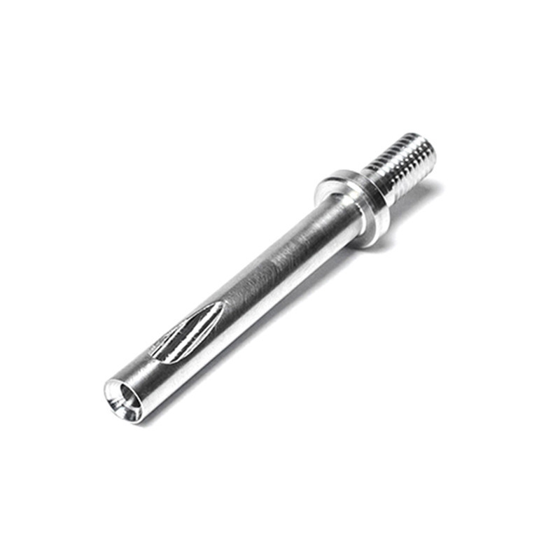 Silver anodized, aluminum CNC turning parts
