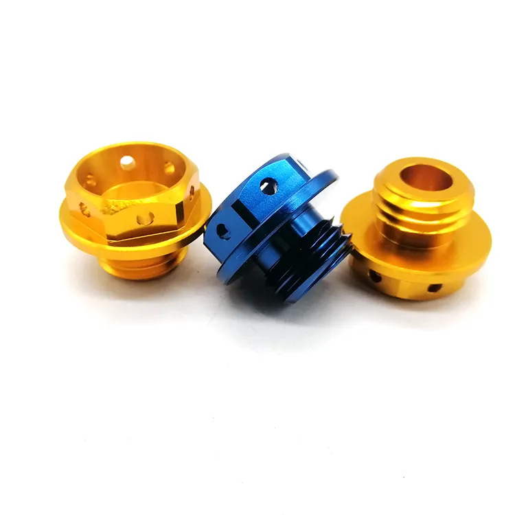 Golden color, anodizing treatment, CNC Machined Parts