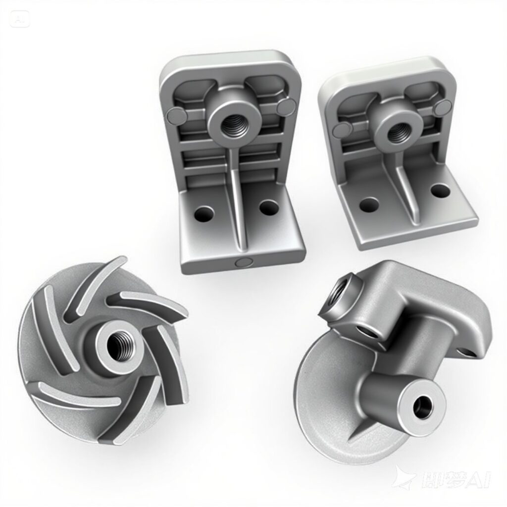 Silver color, powder coating, die casting parts