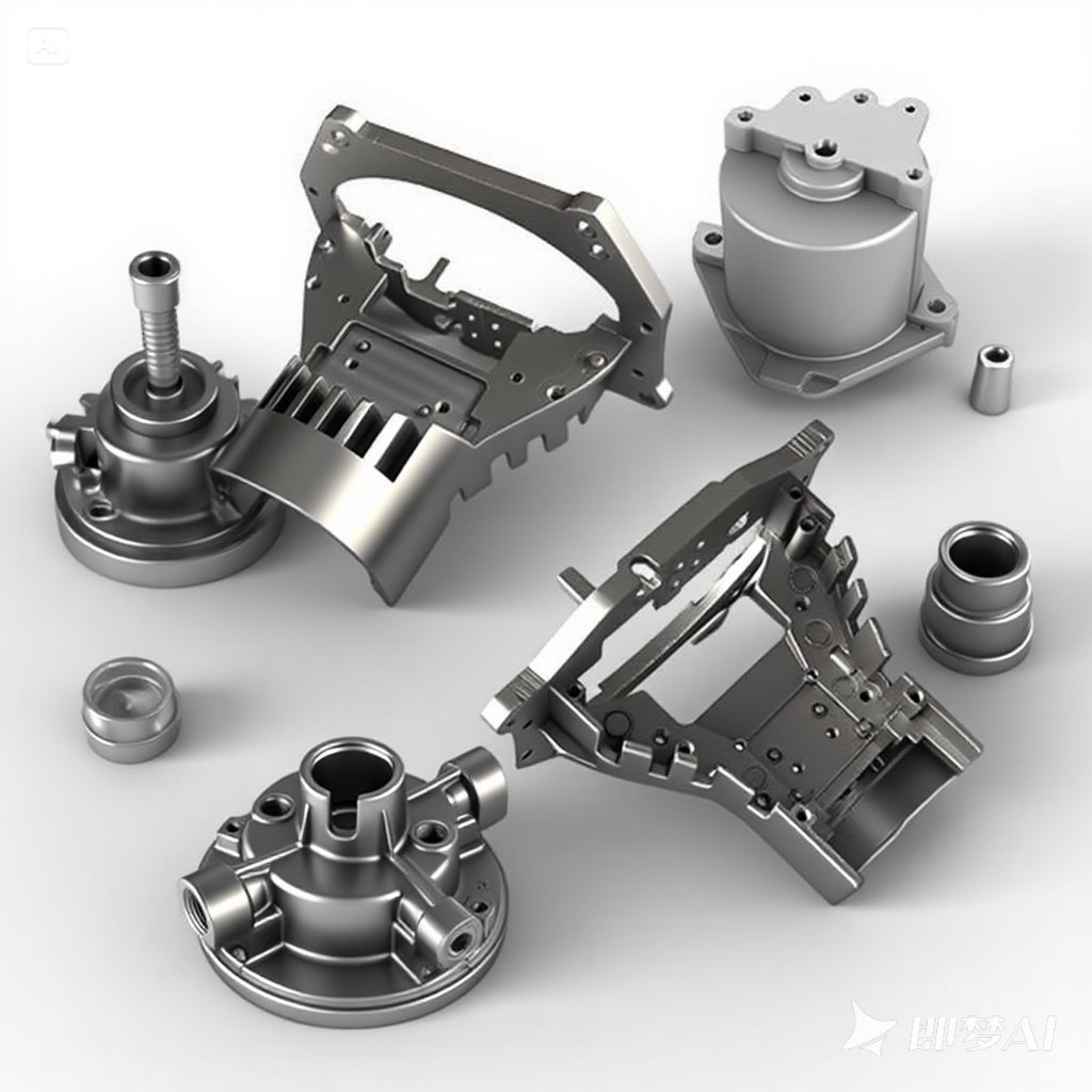 Silver color, powder coating, die casting parts