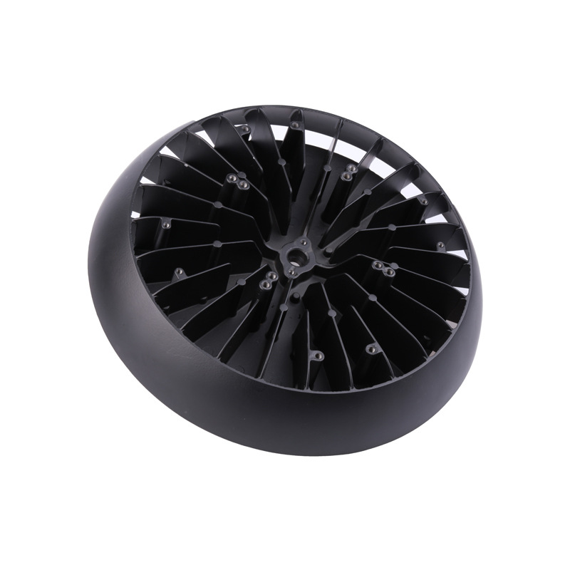 Shiny grey color, sunflower shape heat sink, die casting parts