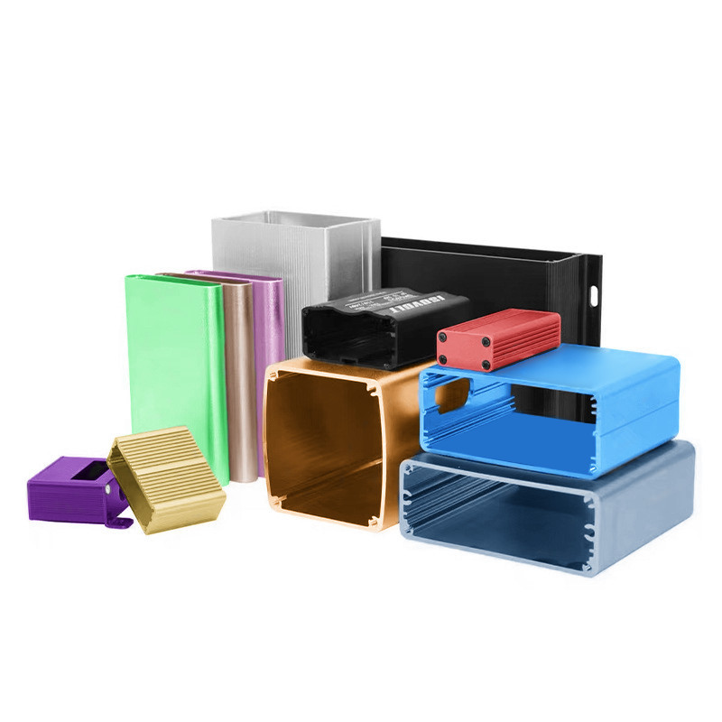 Black anodized color, aluminum extrusion boxes for Industrial Isolated Multi-Bus Converter