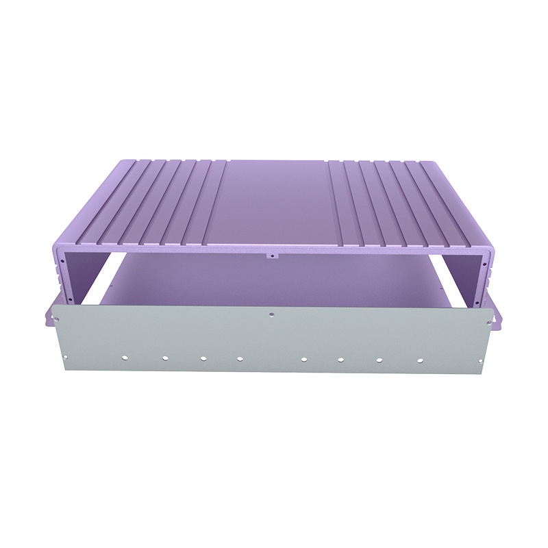 Black anodized color, aluminum extrusion boxes for Industrial Isolated Multi-Bus Converter